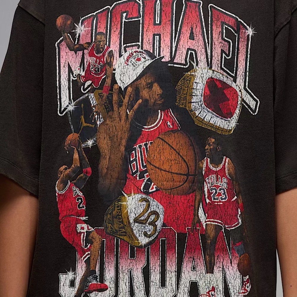 Black Michael Jordan Graphic Tee